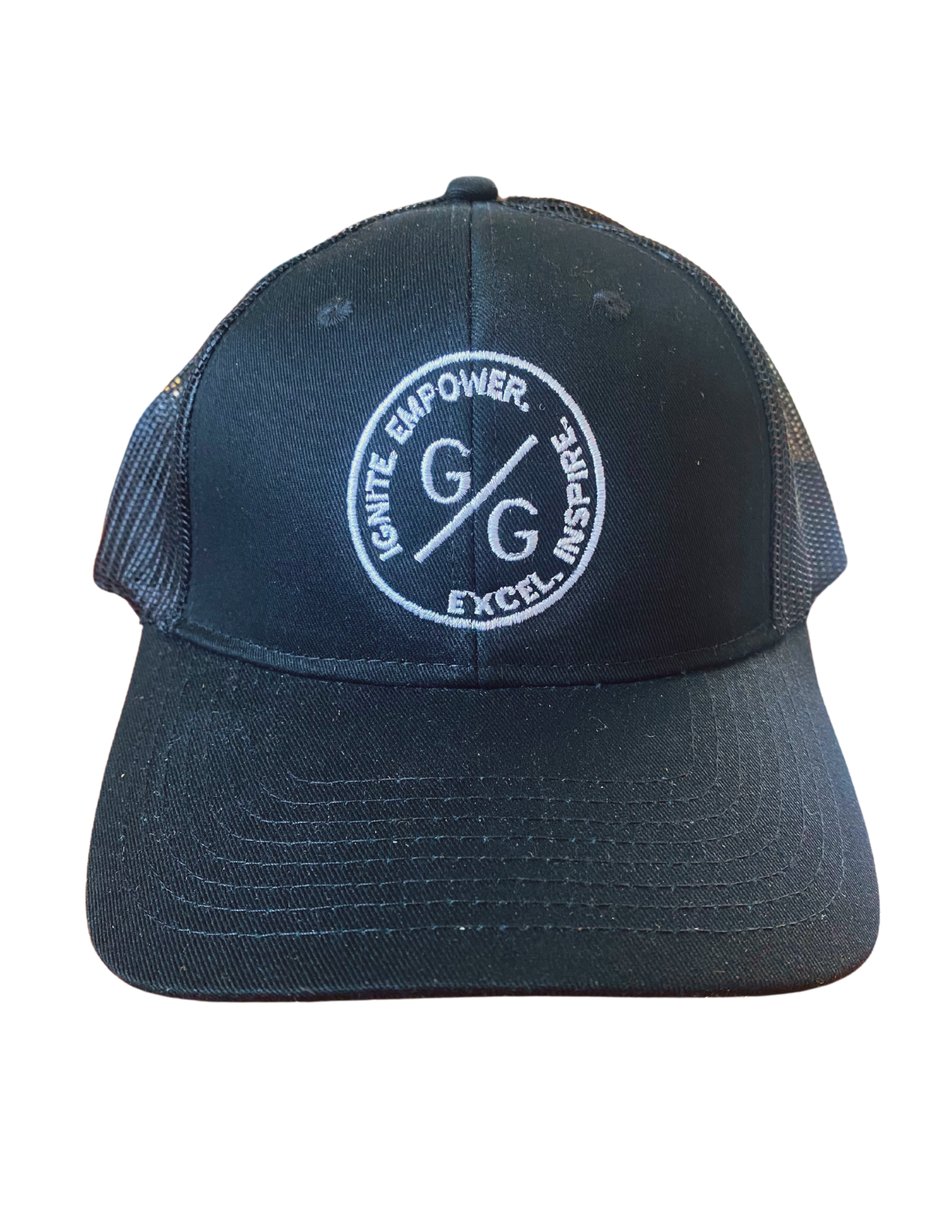 Embroidered Logo Ponytail Hat